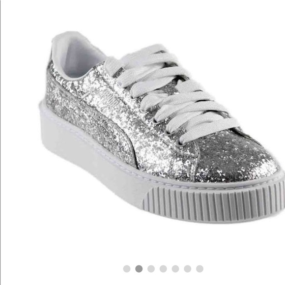 puma platform glitter